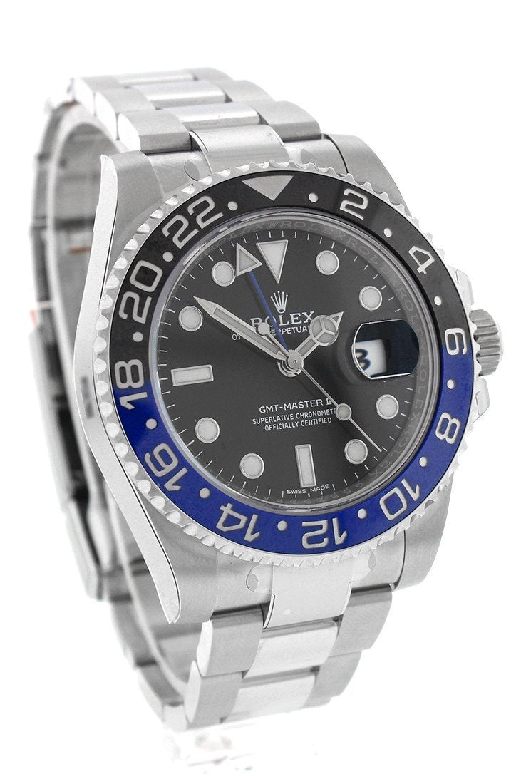 GMT-Master II Batman 40 Black Dial Steel Men's Watch 116710BLNR 116710