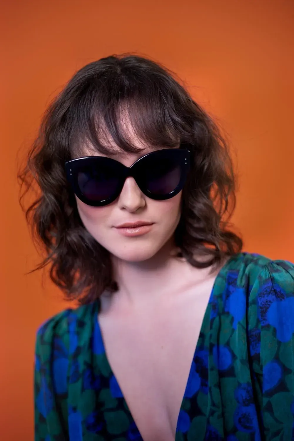 Alaia femenine blue butterfly sunglasses