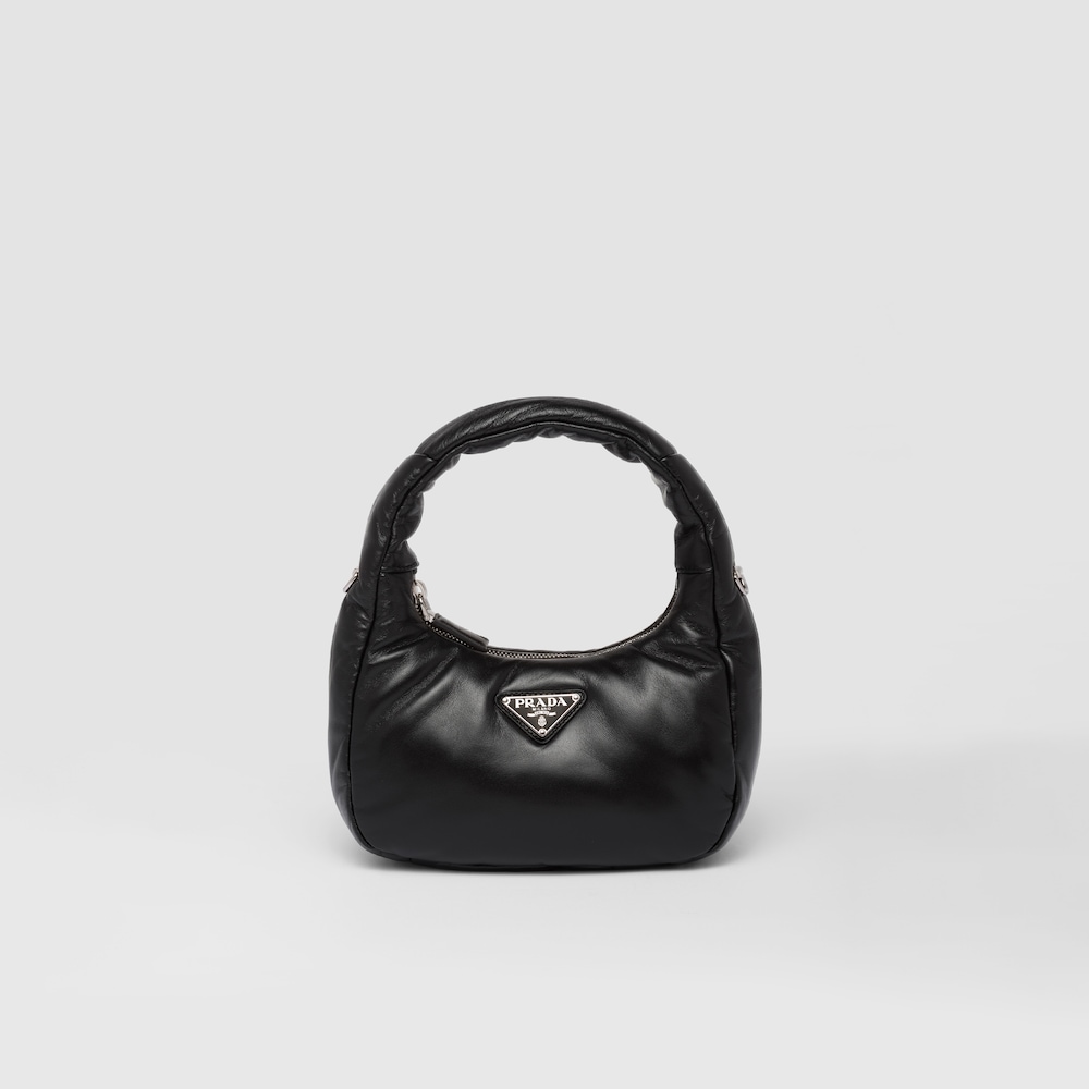 Prada Soft padded nappa leather mini-bag - Black