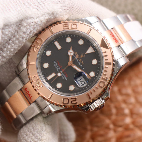 Yacht-Master 40mm Stainless Steel & Rose Gold Black 126621-0002