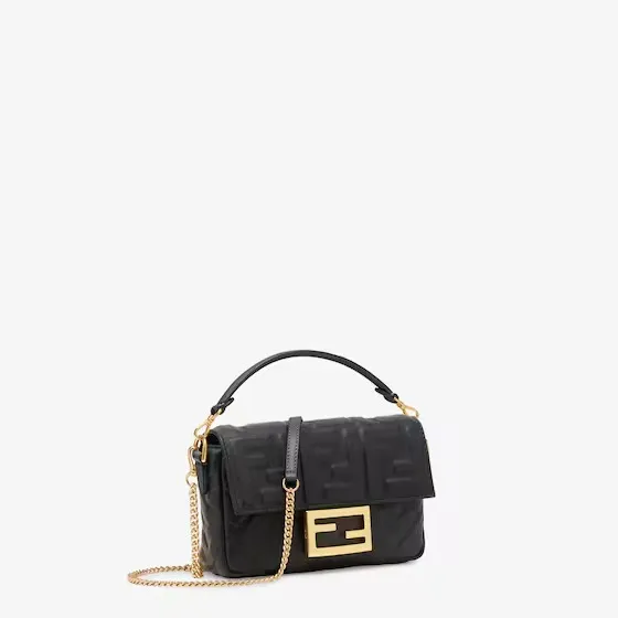 Baguette Nappa leather bag with FF motif