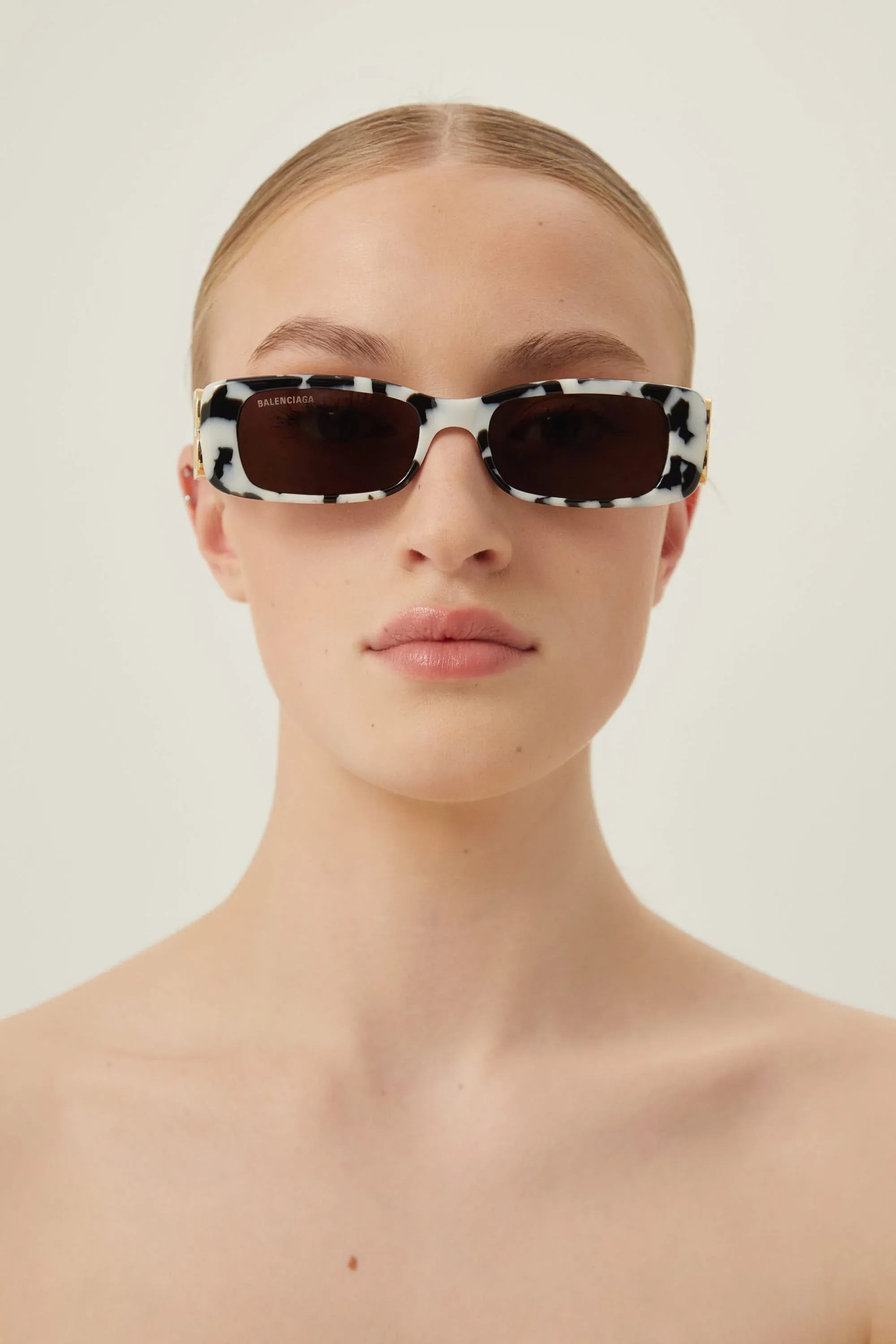 Balenciaga Dynasty zebra sunglasses