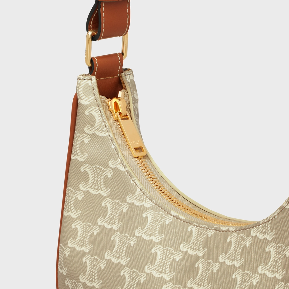 AVA BAG IN TRIOMPHE CANVAS AND CALFSKIN GREGE