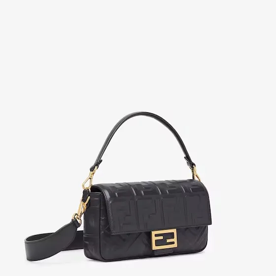 Baguette Nappa leather bag with FF motif