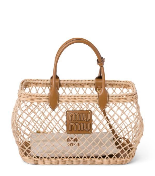 Woven Raffia Tote Bag