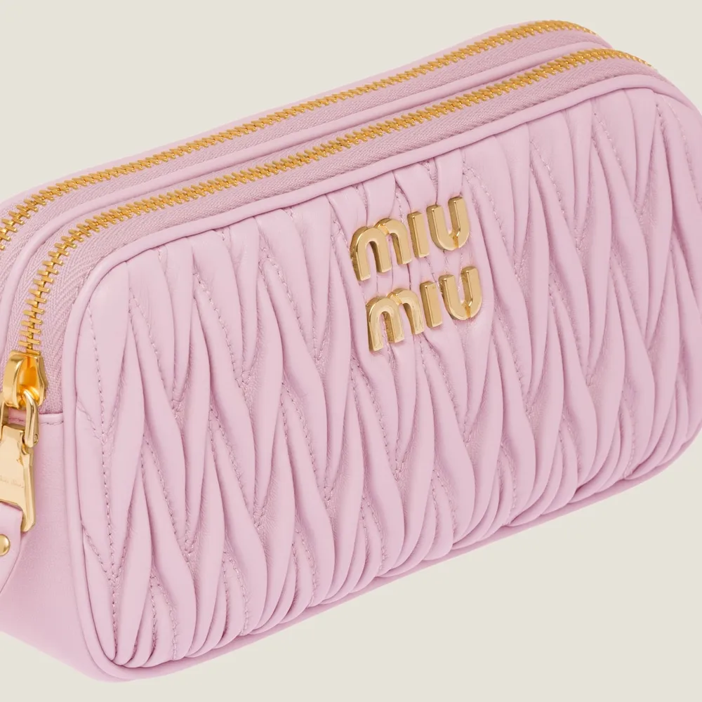 Matelassé nappa leather mini-bag 18cm