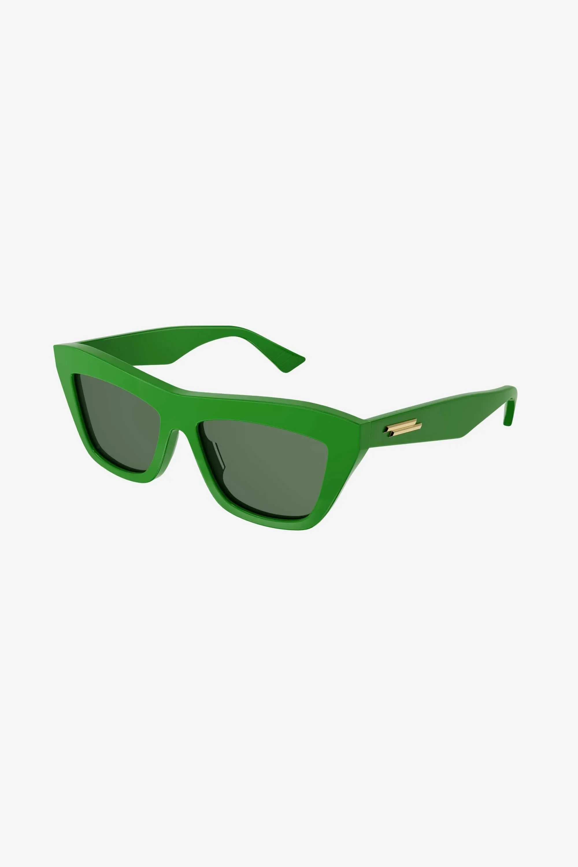 Bottega Veneta squared cat eye green sunglasses