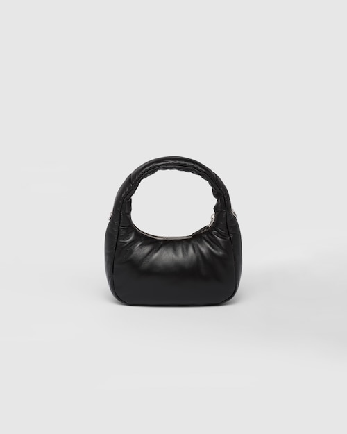 Prada Soft padded nappa leather mini-bag - Black