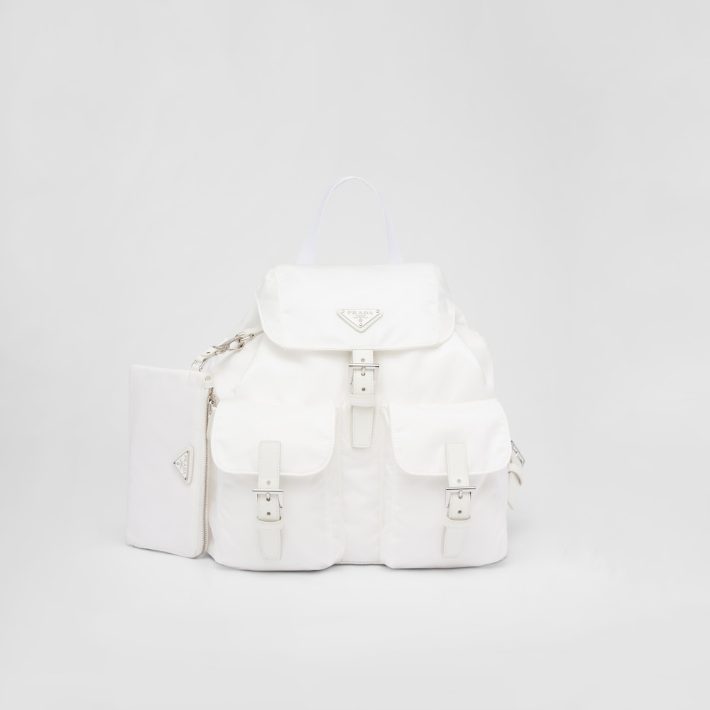 Prada Re-Nylon medium backpack - White