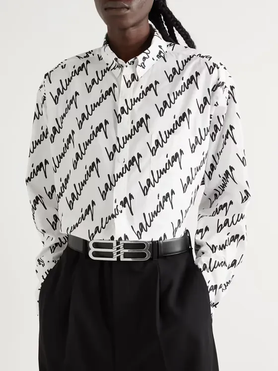 4cm Logo-Embellished Leather Belt