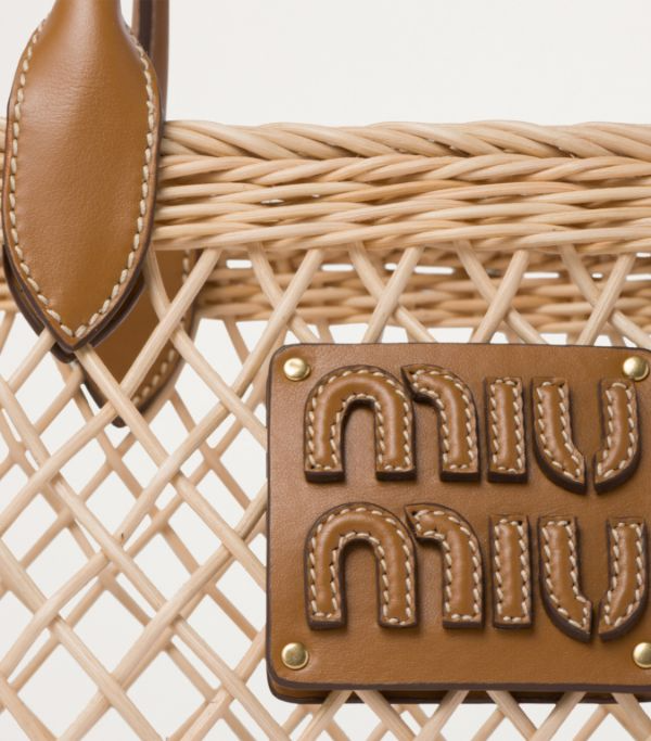 Woven Raffia Tote Bag