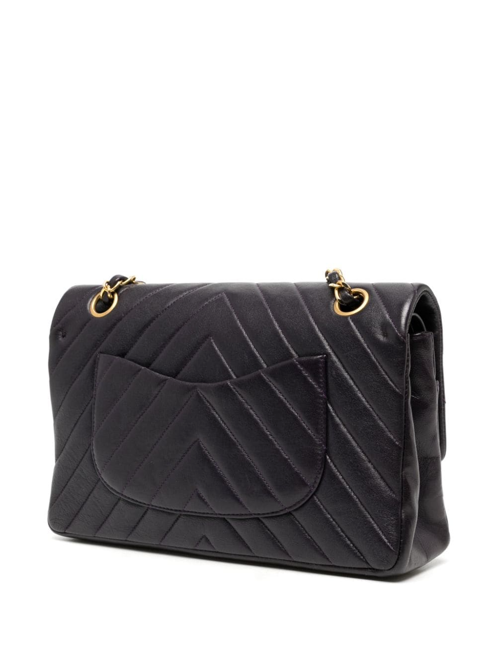 medium V-stitch Double Flap shoulder bag