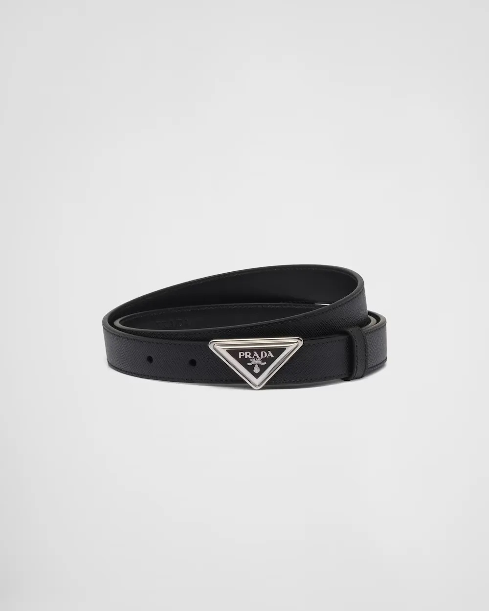 Saffiano leather belt