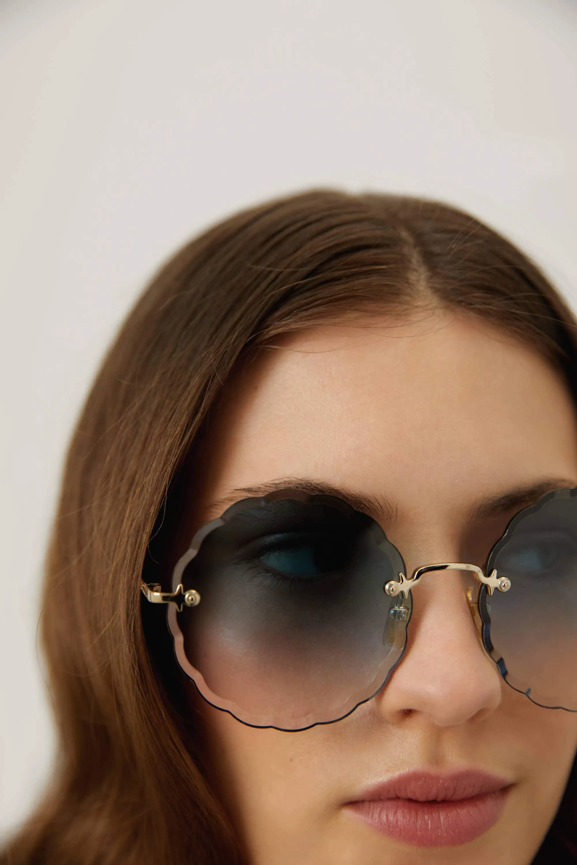 Chloe rosie blue femenine sunglasses