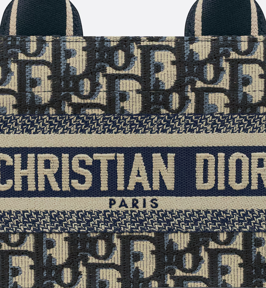 East-West Dior Book Tote with strap