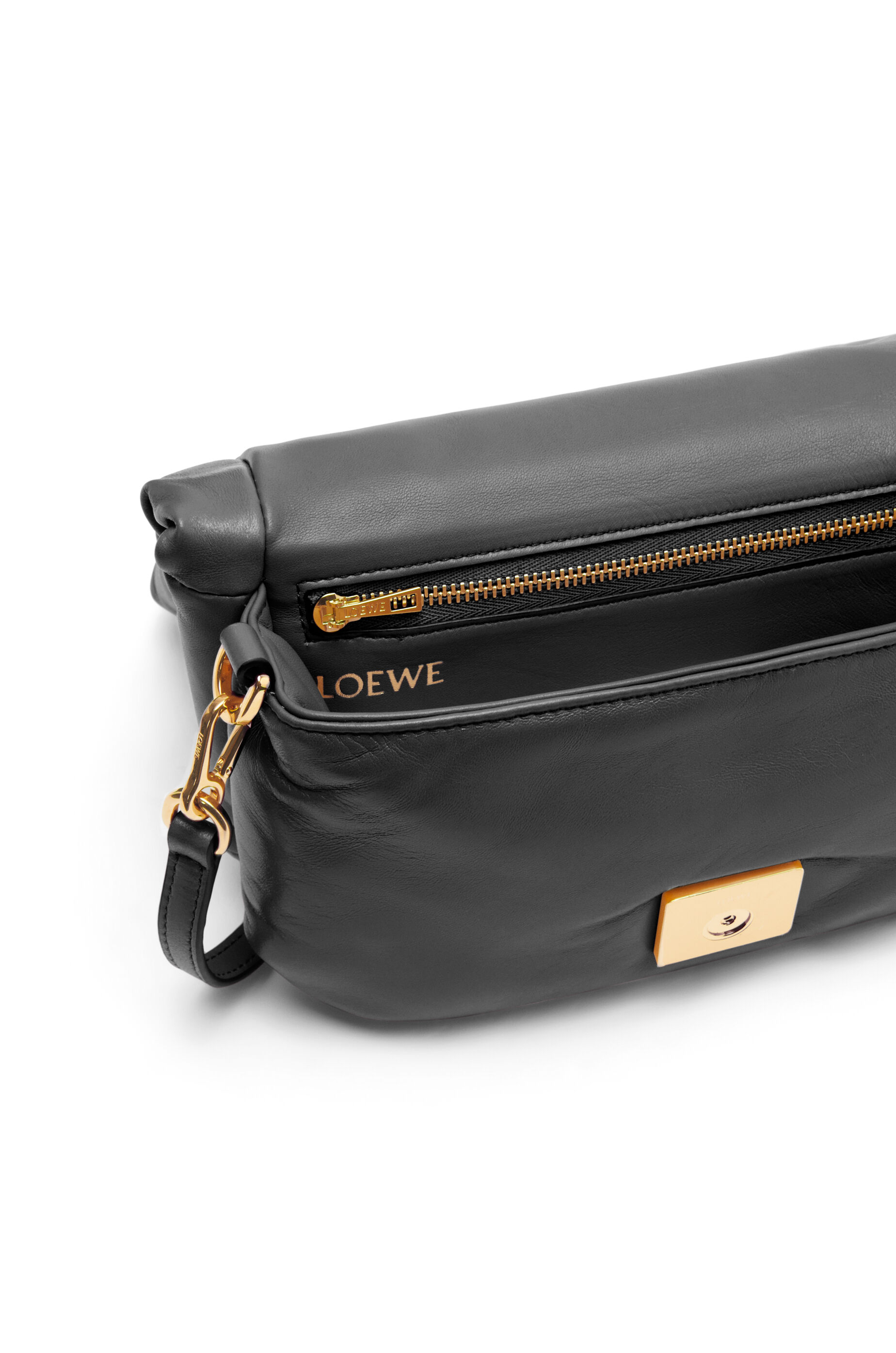 Mini Puffer Goya bag in shiny nappa lambskin