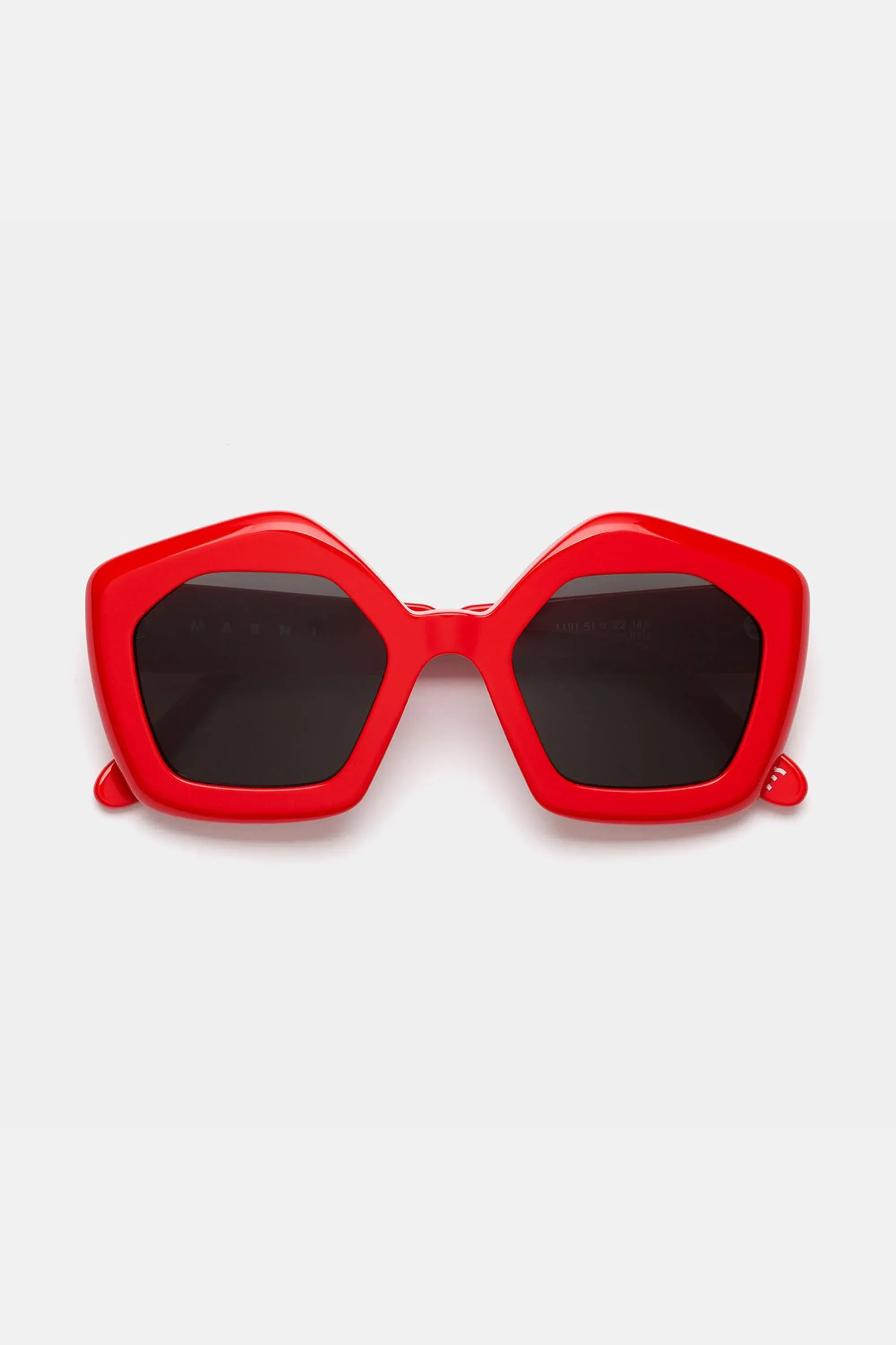 Marni hexagonal red sunglasses