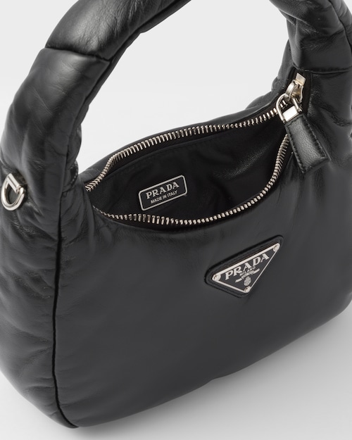 Prada Soft padded nappa leather mini-bag - Black