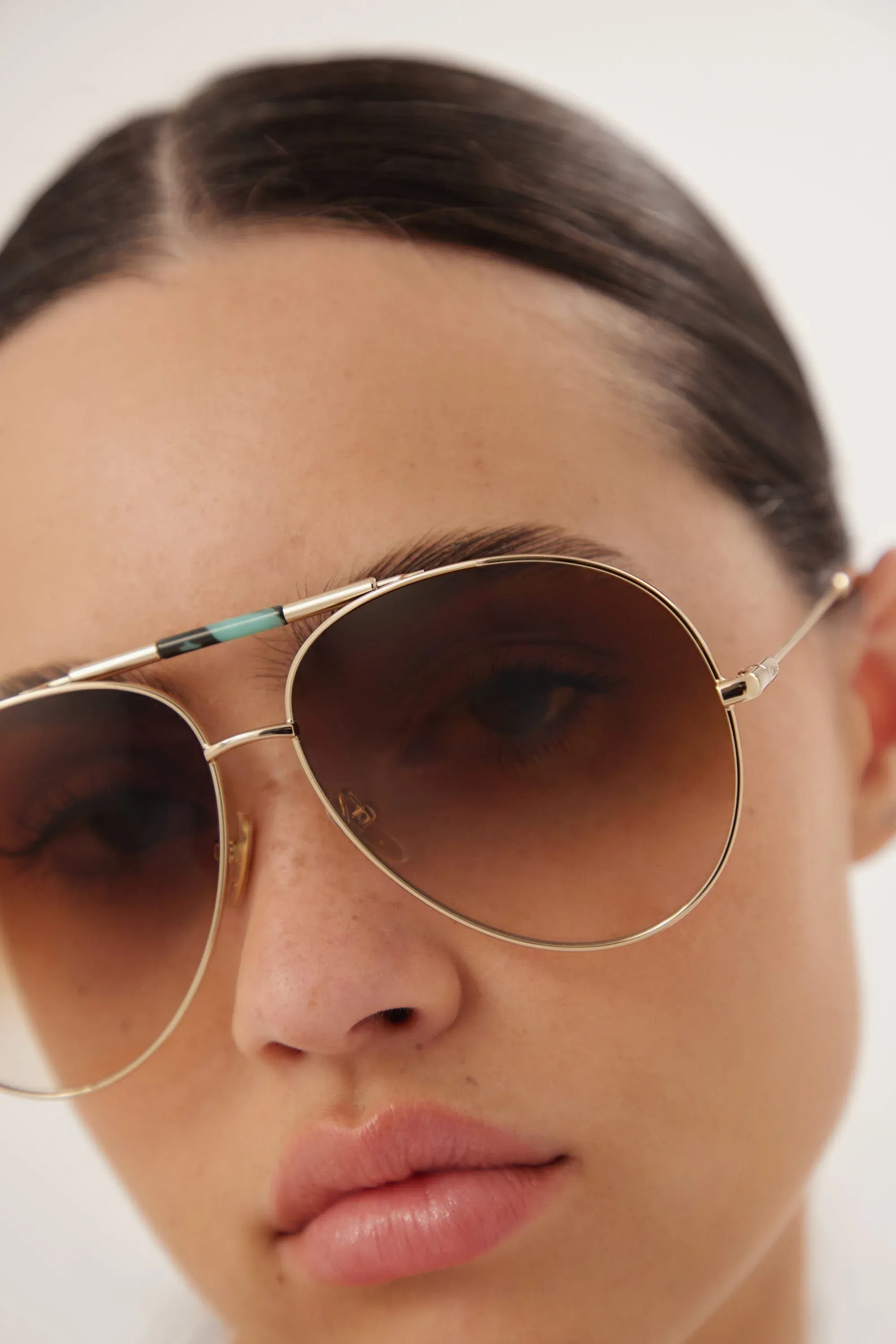 Chloé metal brown sunglasses