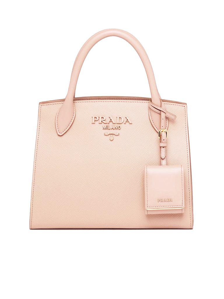 Prada Saffiano Leather Prada Monochrome Bag in Powder Pink