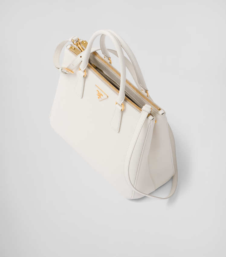 Prada Large Galleria Saffiano leather bag - White