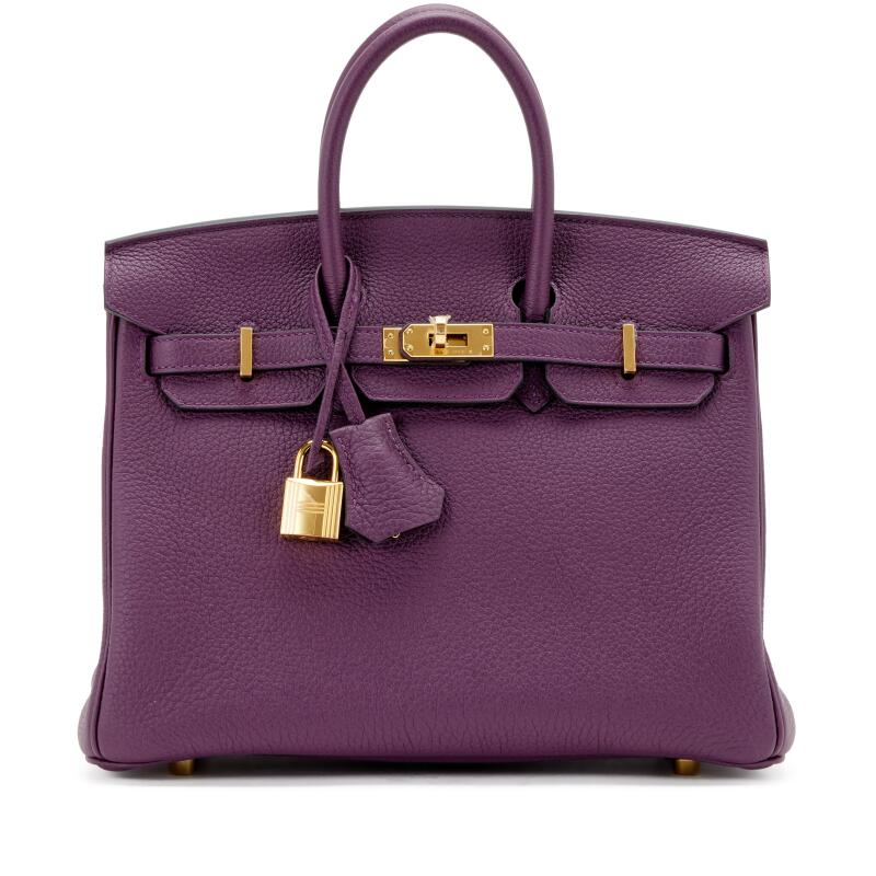 Cassis Togo Birkin 25 Gold Hardware