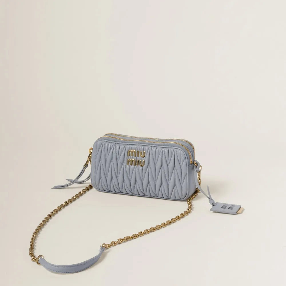 Matelassé nappa leather mini-bag 18cm