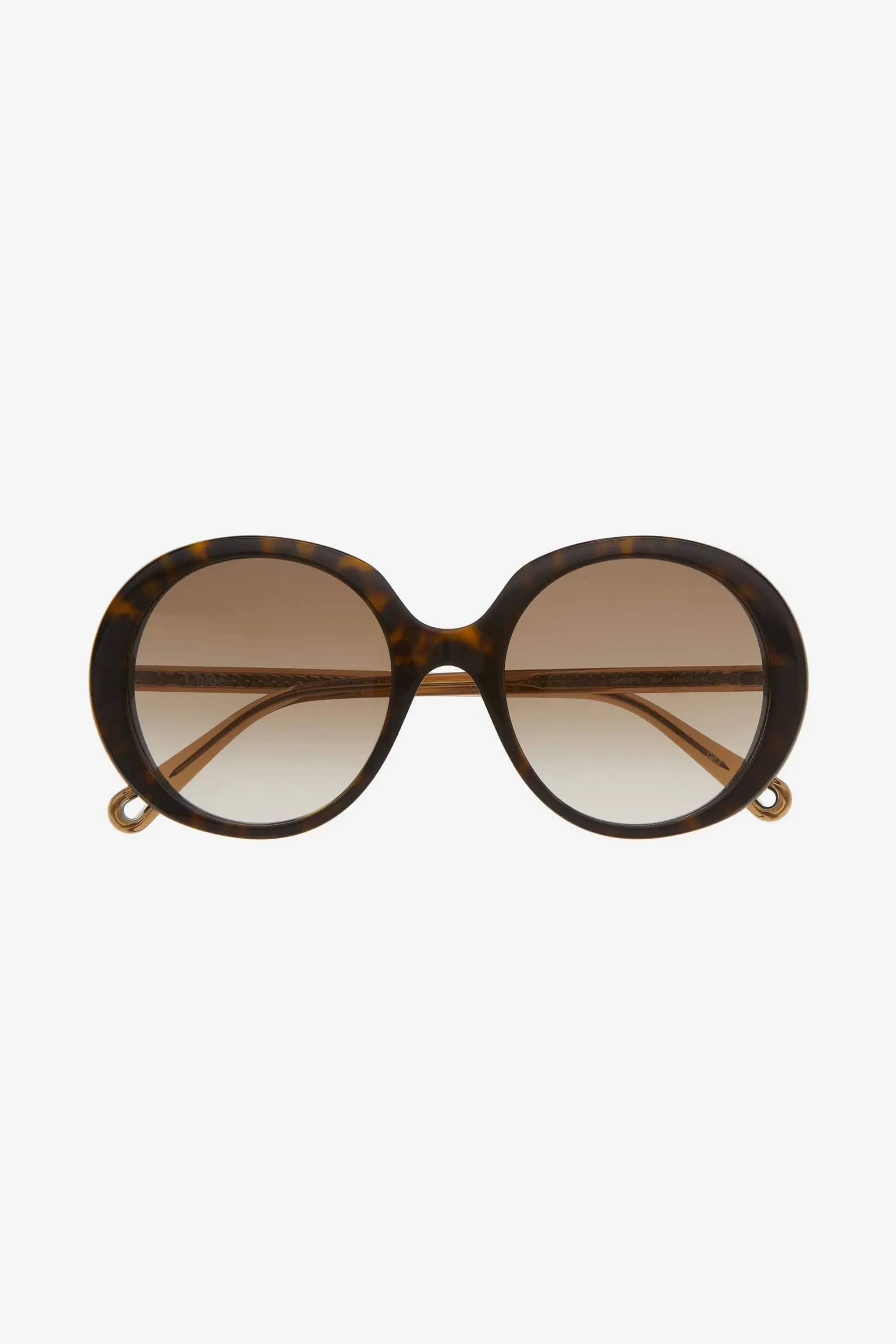 Chloe easy to wear round sunglasses in havana bio acetate