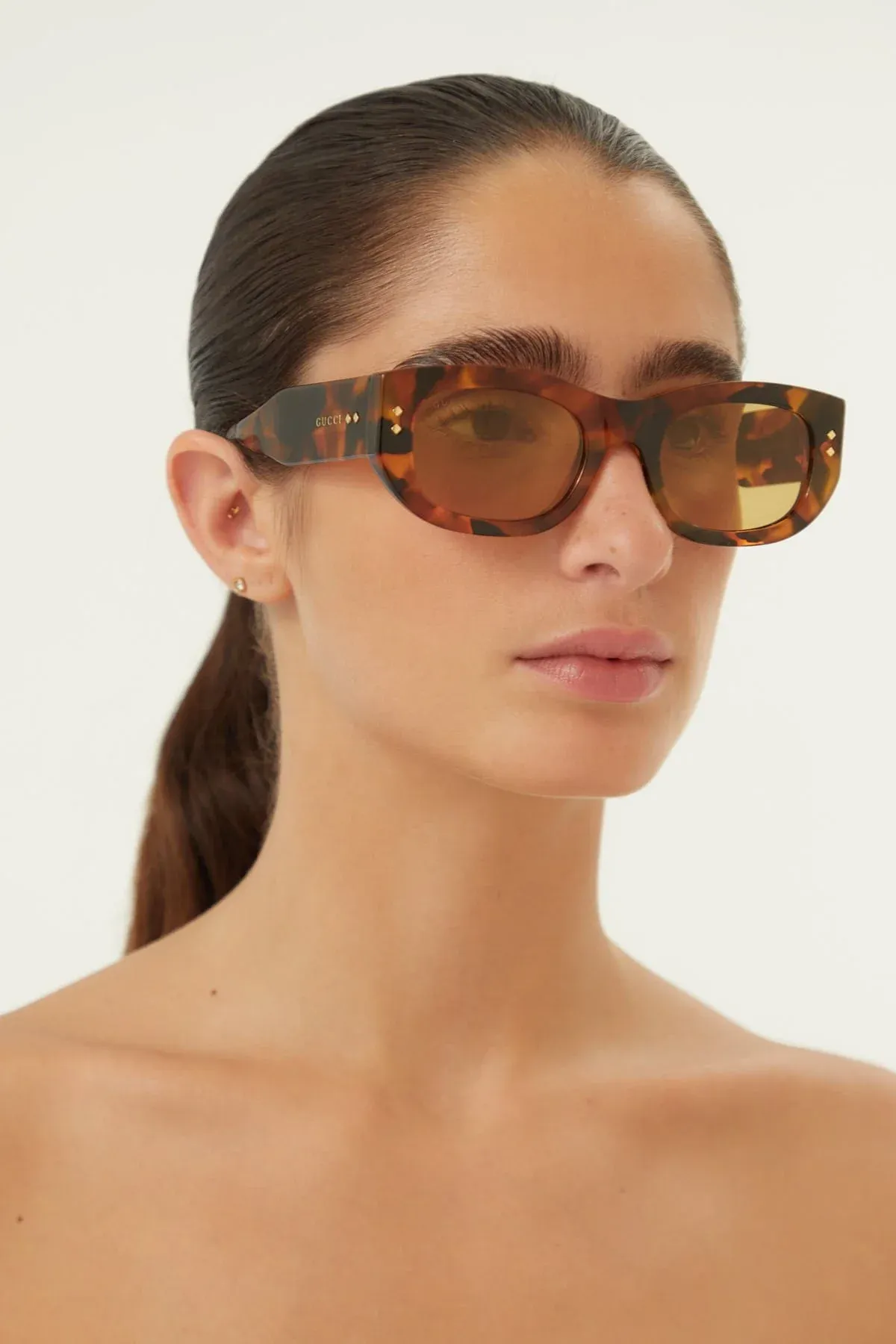 Gucci havana bold sunglasses