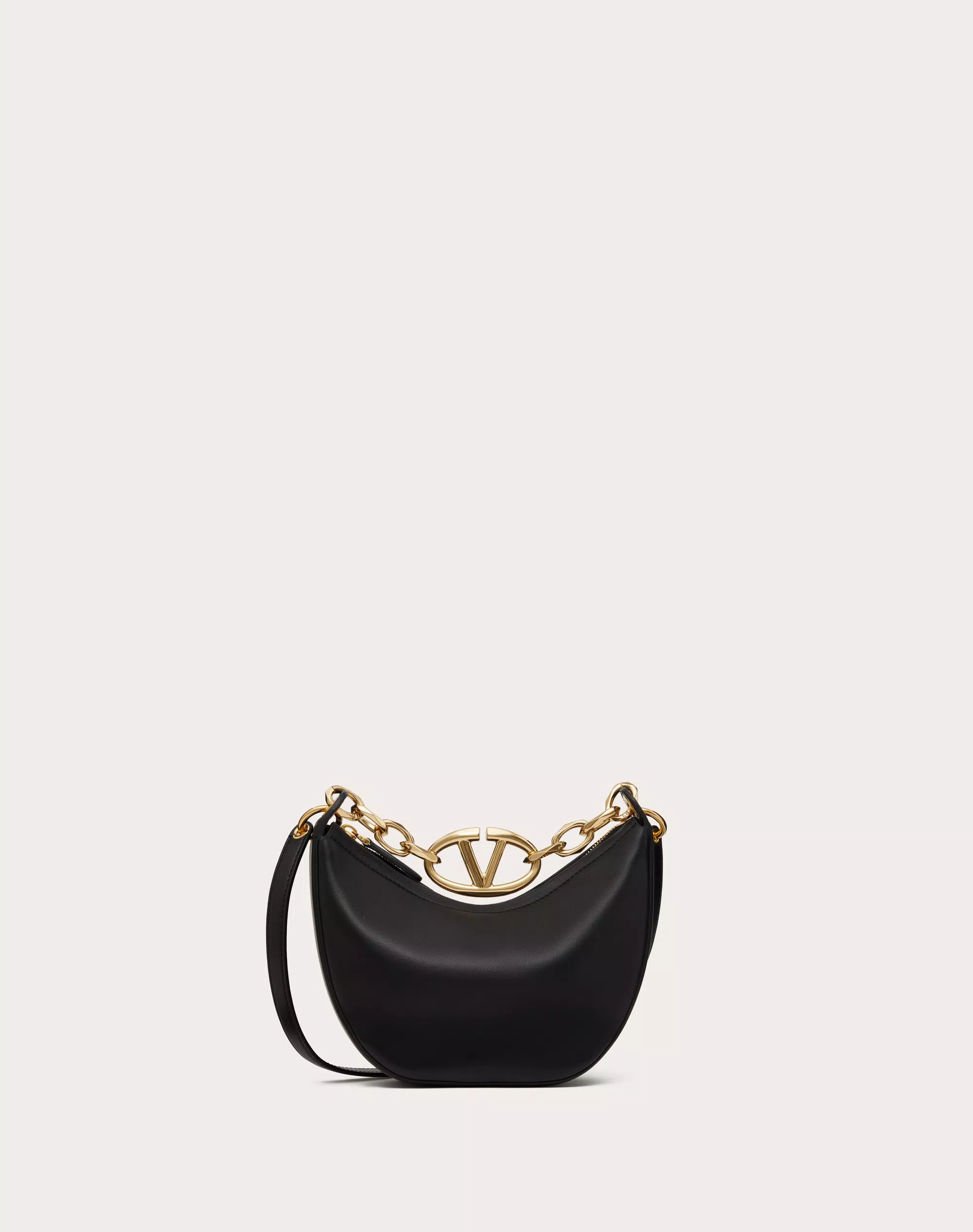 VLOGO MOON MINI HOBO BAG IN NAPPA LEATHER WITH CHAIN