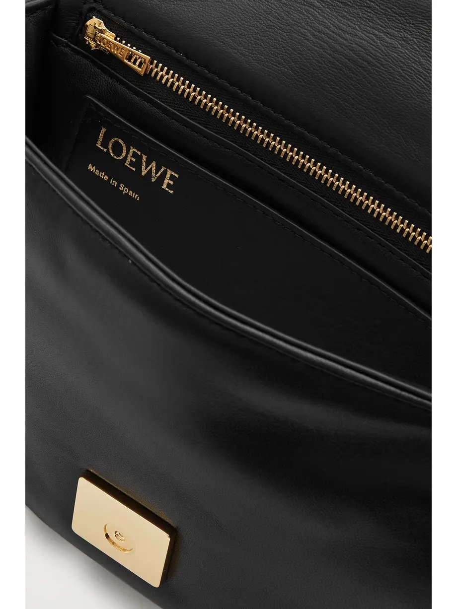 Puffer Goya quilted padded leather down shoulder bag