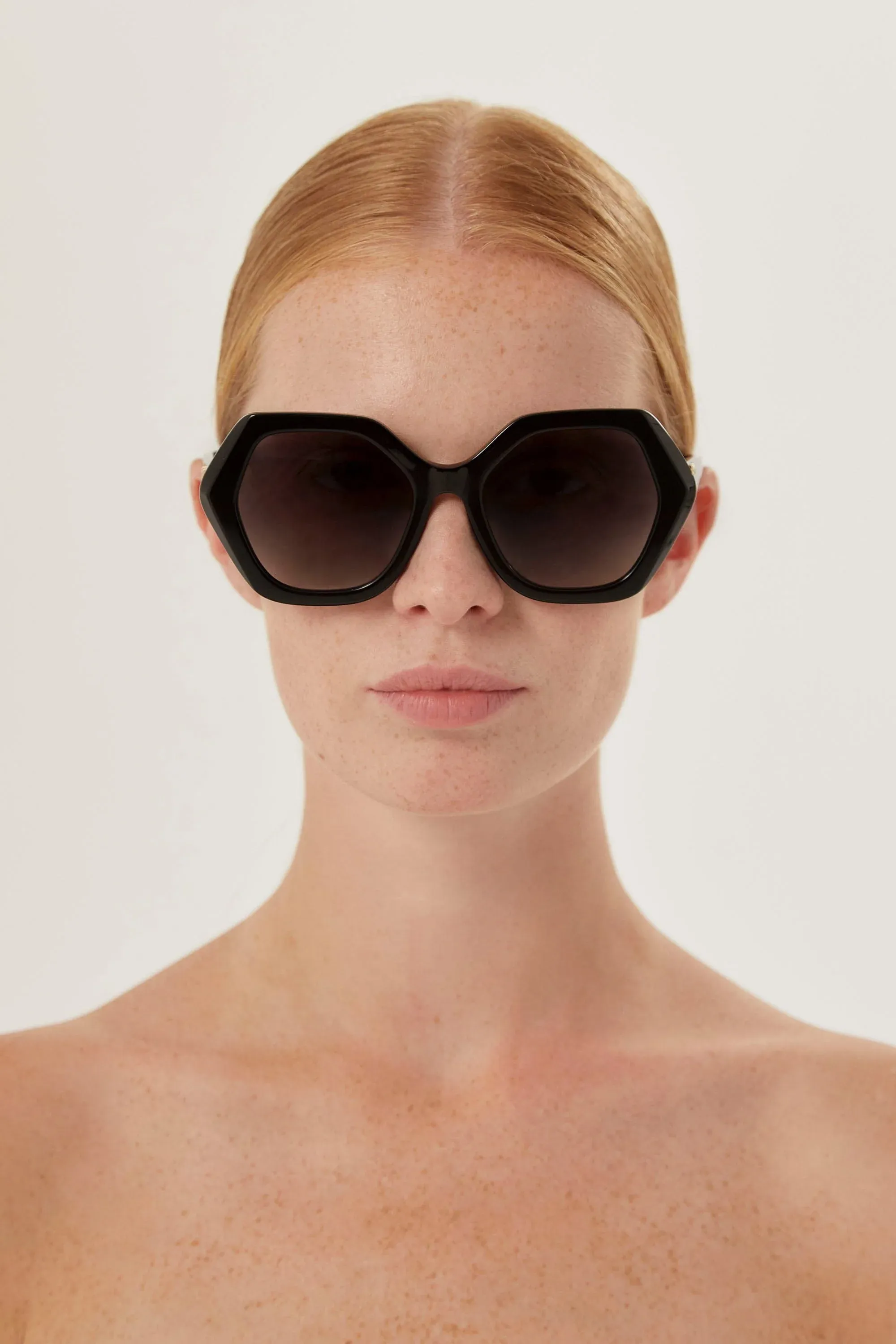 Dolce&Gabbana hexagonal black sunglasses