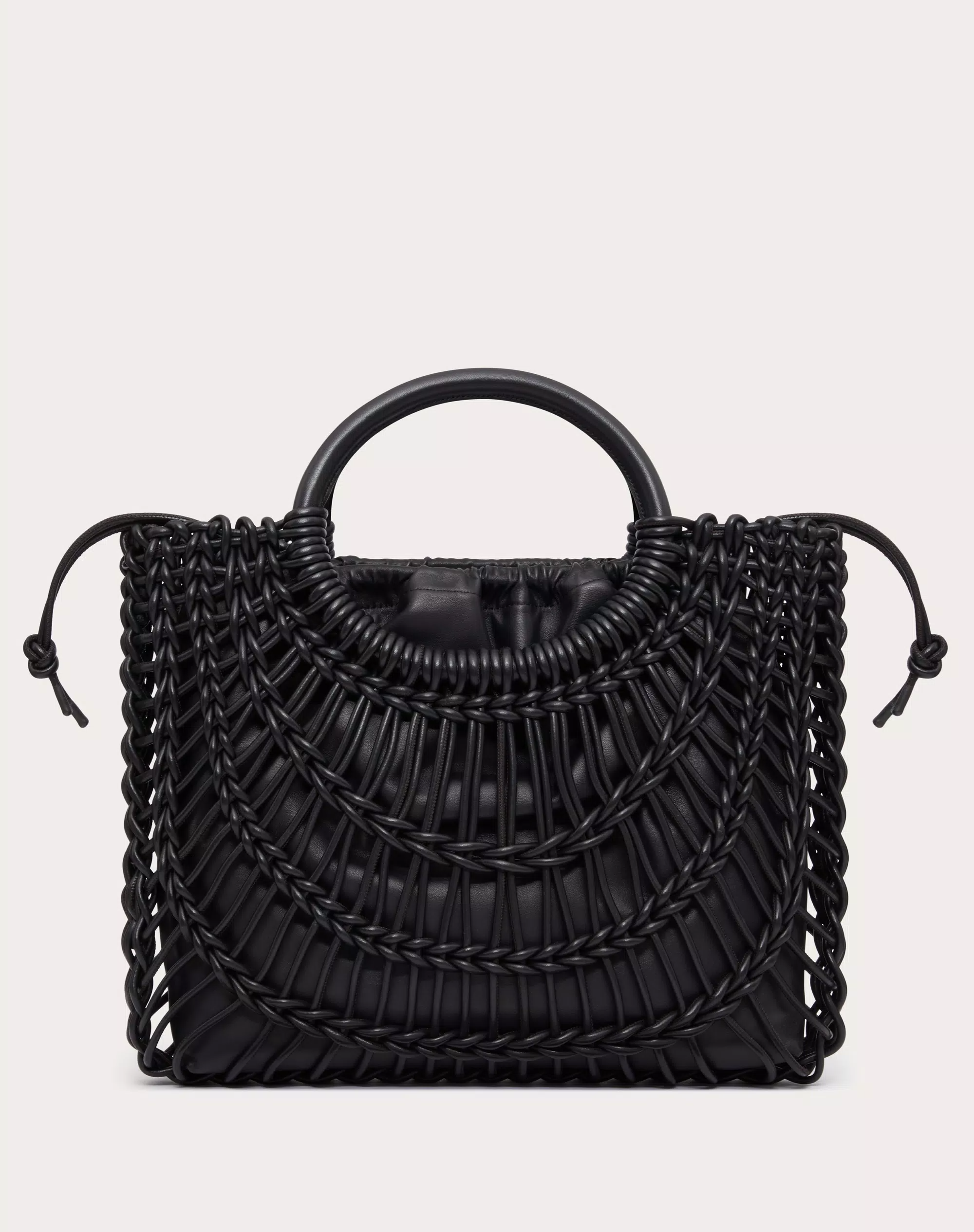 ALLKNOTS WOVEN LEATHER SHOPPER