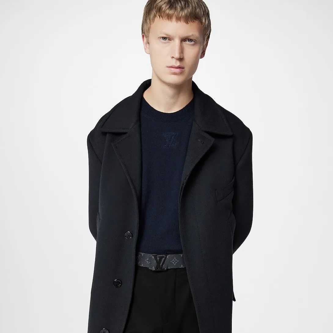 LV Initiales 40mm Matte Black Belt