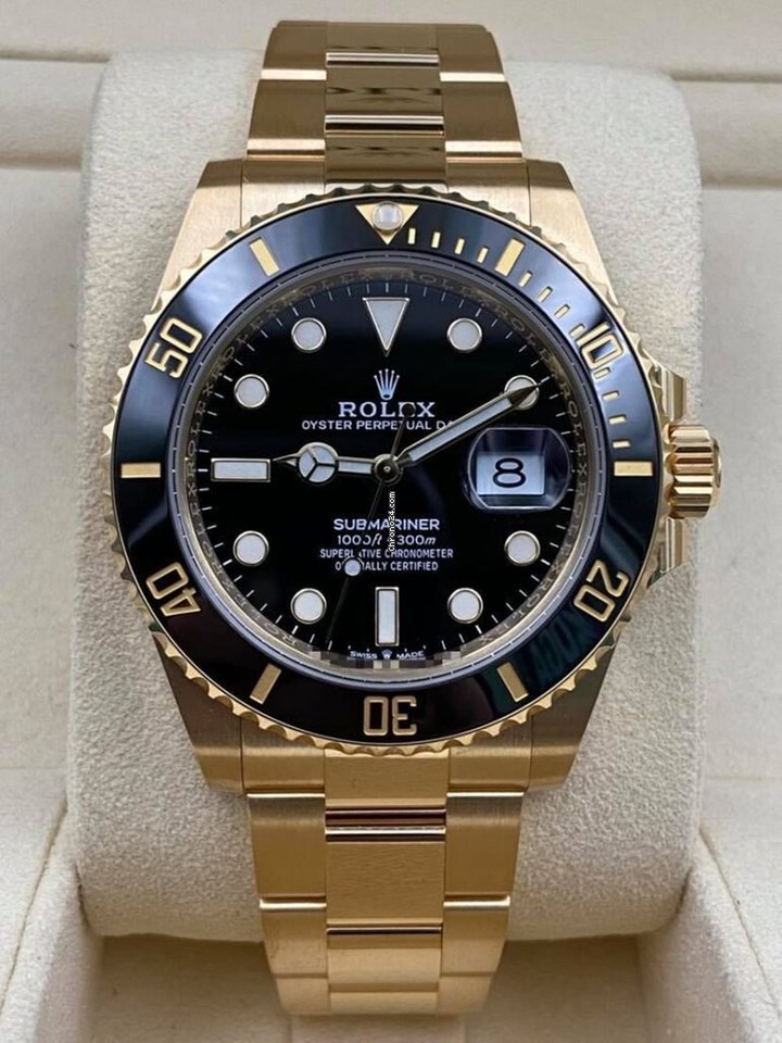 Submariner Date 41mm Black Dial Yellow Gold 126618LN Unworn 2021