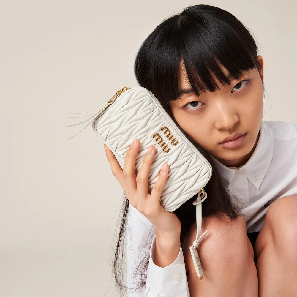 Matelassé nappa leather mini-bag 18cm