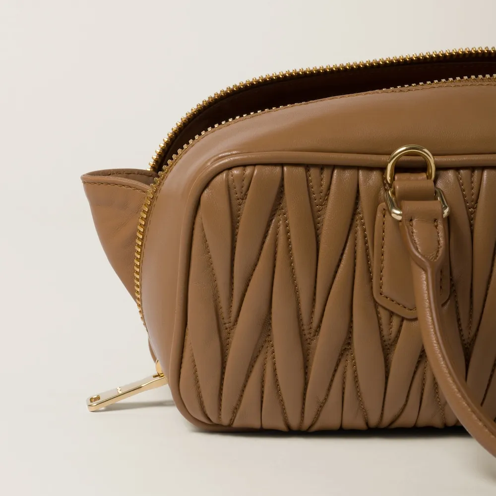 Arcadie matelassé nappa leather bag 27cm