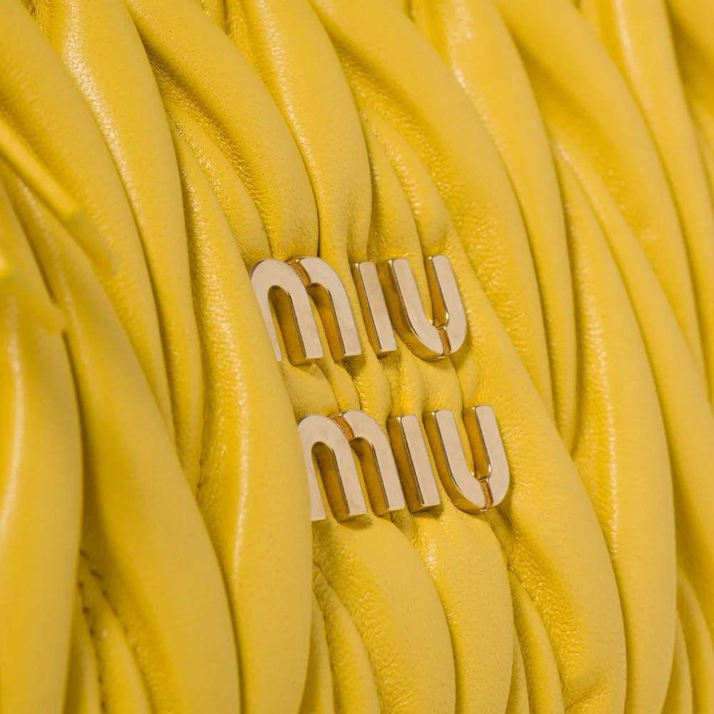 Wander matelassé nappa leather mini hobo bag