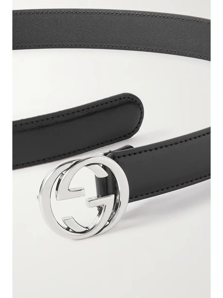 Interlocking G leather belt