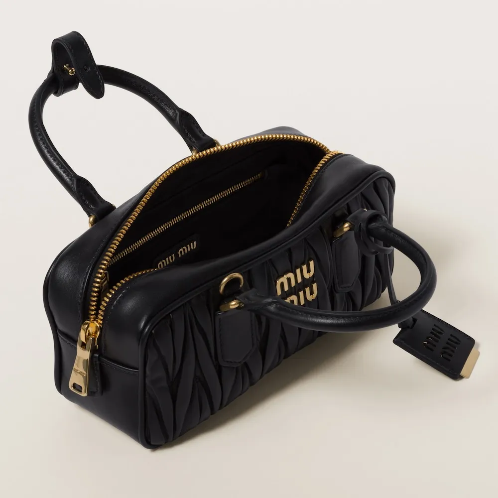 Arcadie matelassé nappa leather bag 22cm