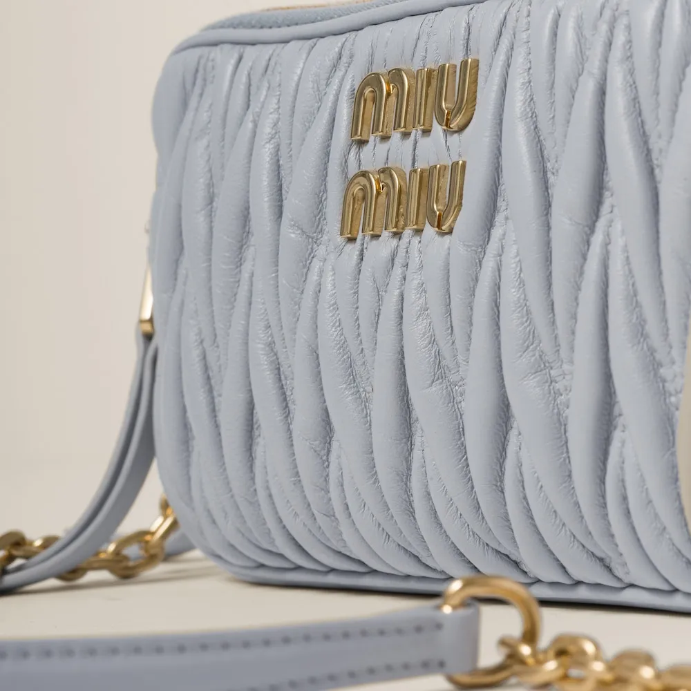 Matelassé nappa leather mini-bag 18cm