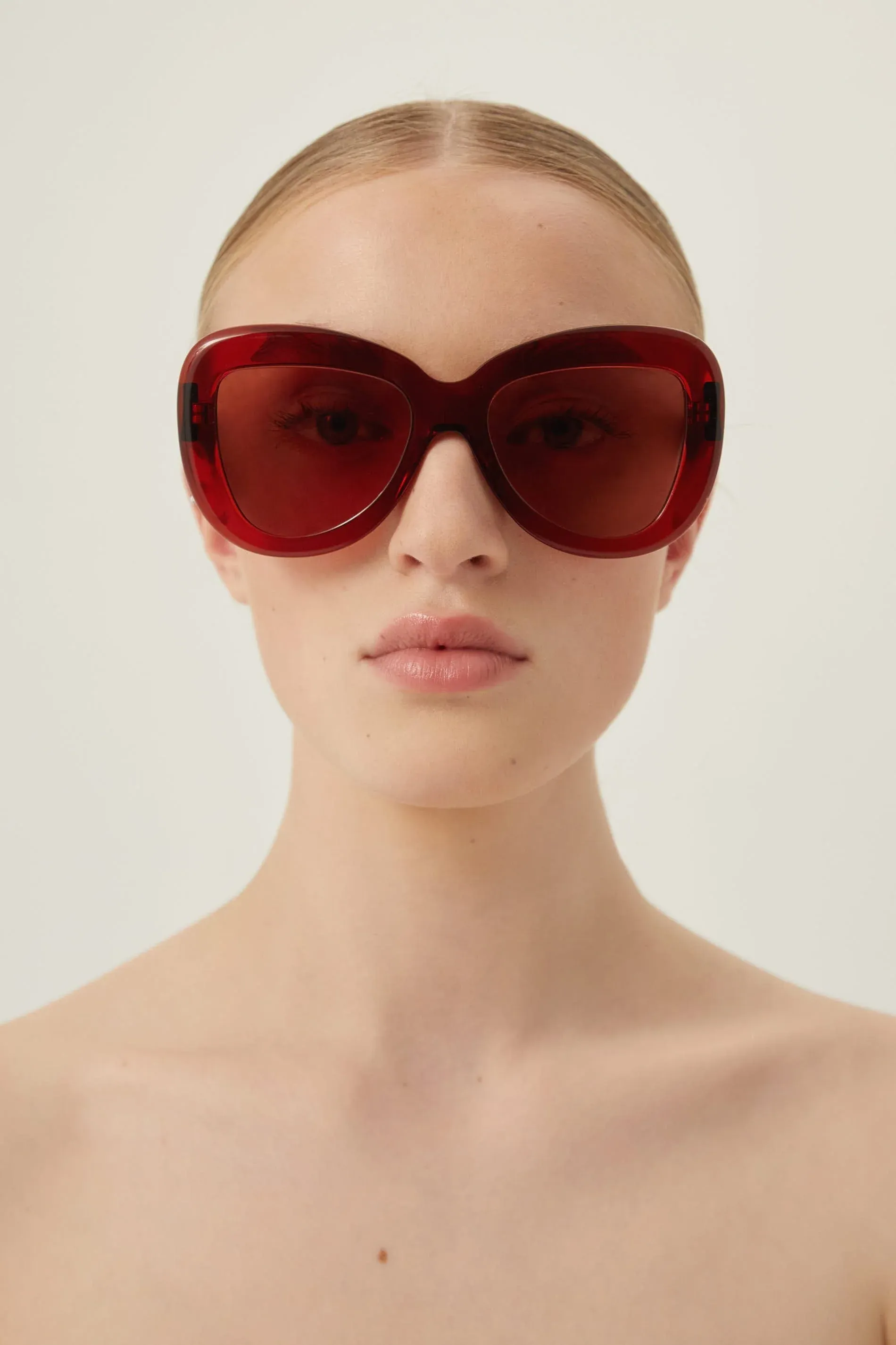 Marni butterfly crystal bordeaux sunglasses