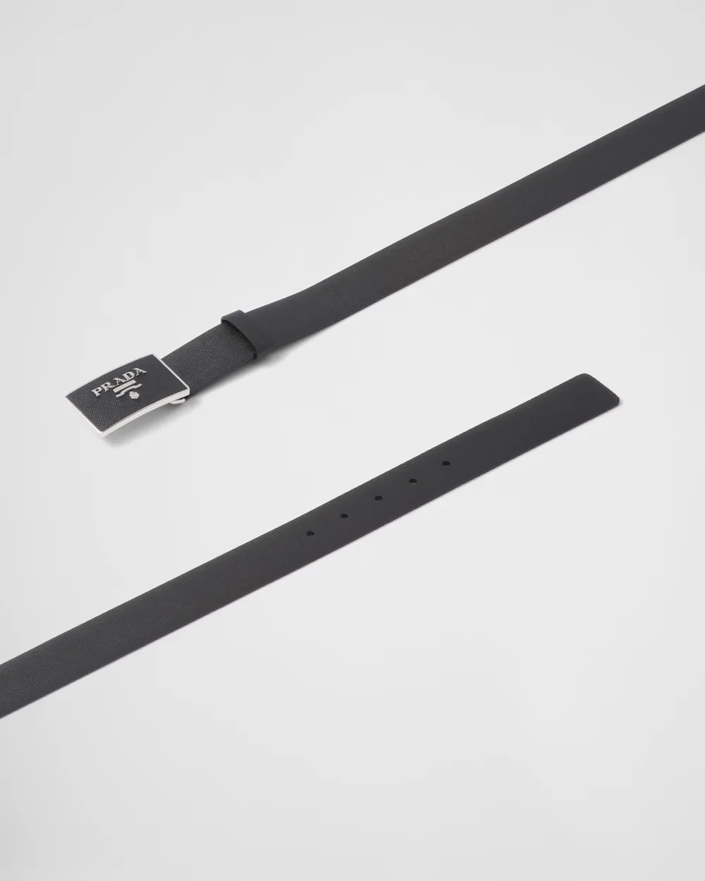 Saffiano leather belt