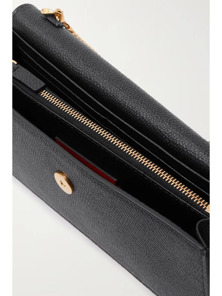 VLOGO textured-leather wallet