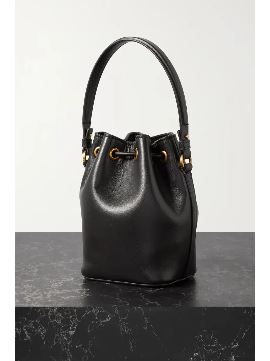 VLOGO mini embellished leather bucket bag