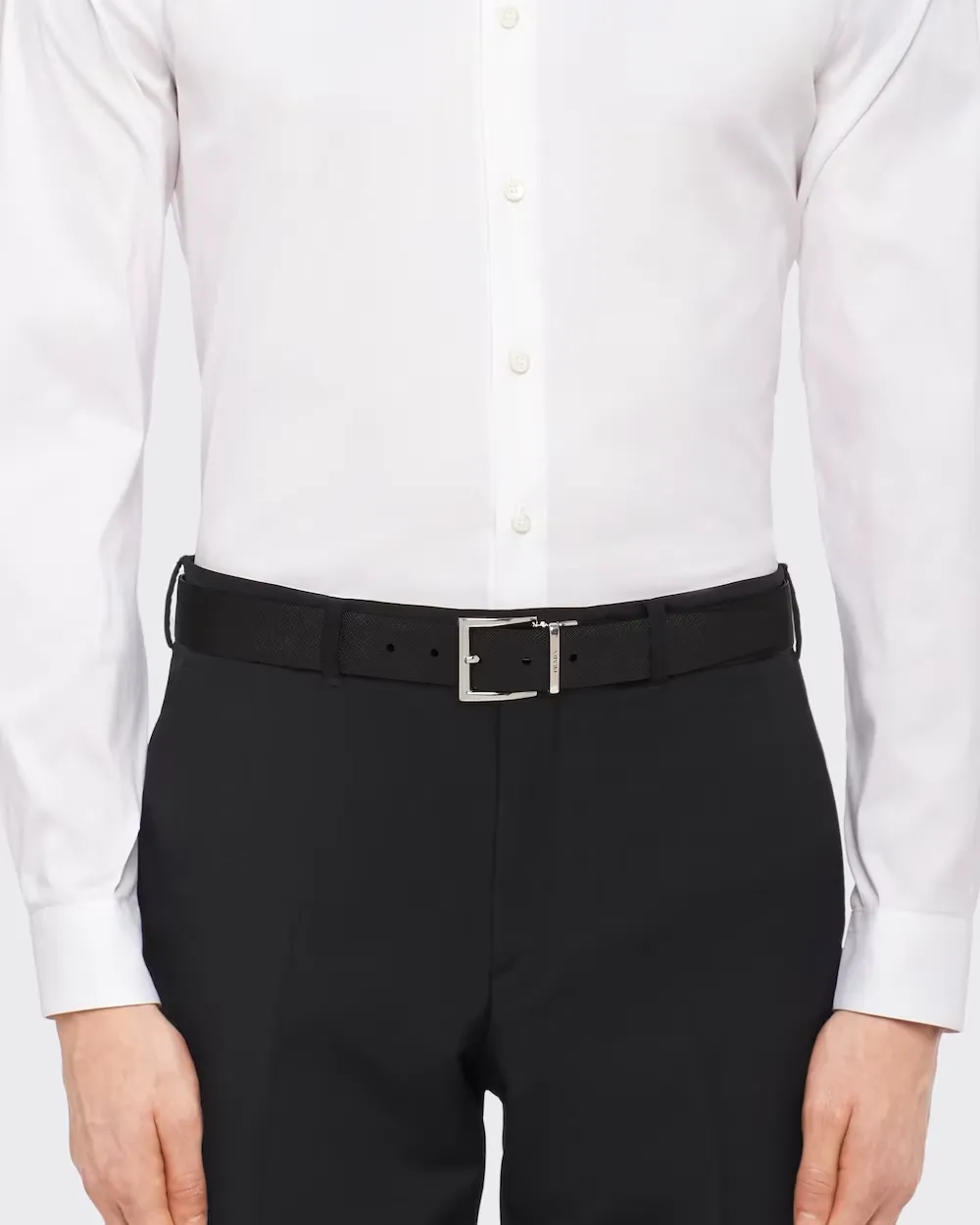 Saffiano Leather Reversible Belt