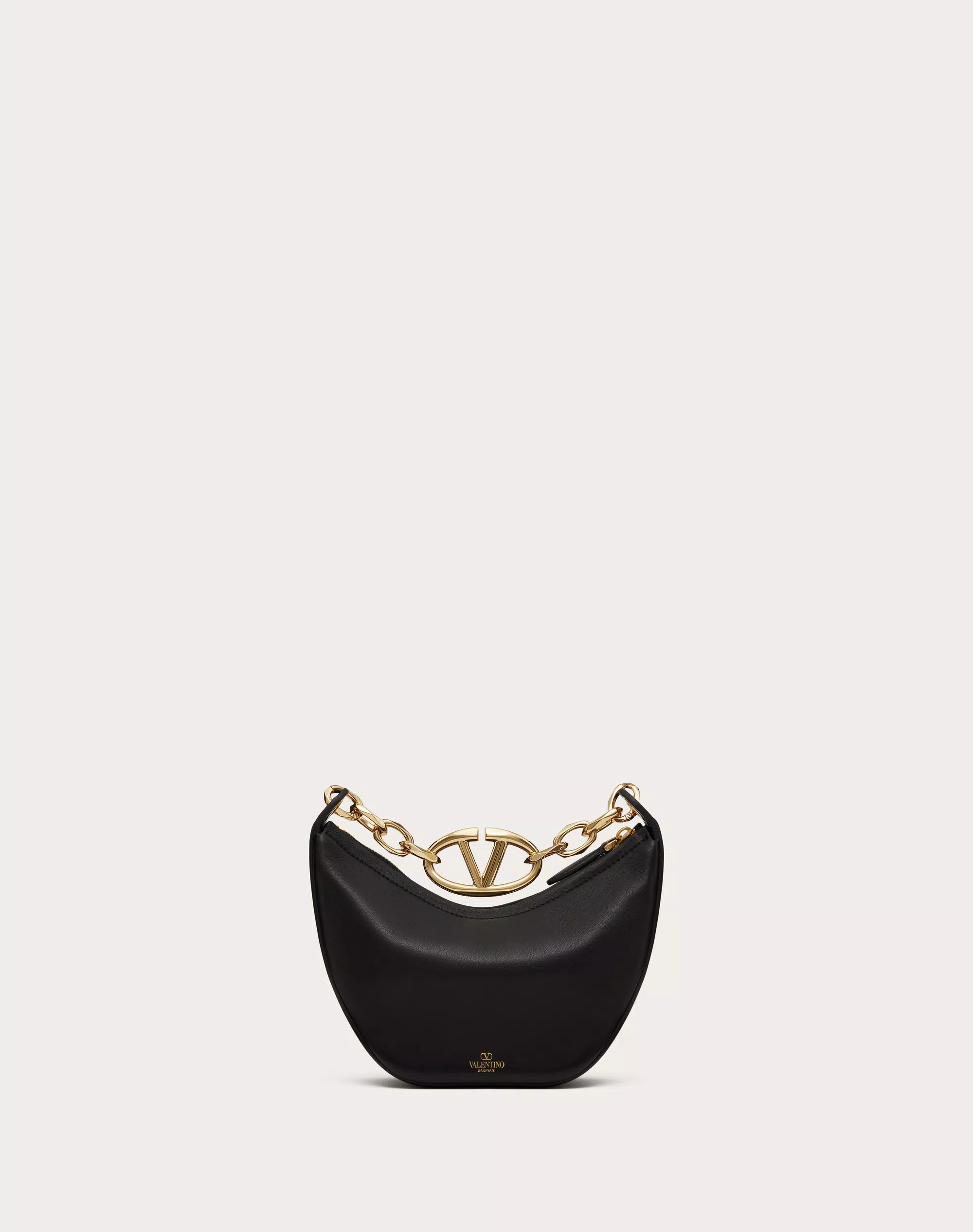 VLOGO MOON MINI HOBO BAG IN NAPPA LEATHER WITH CHAIN