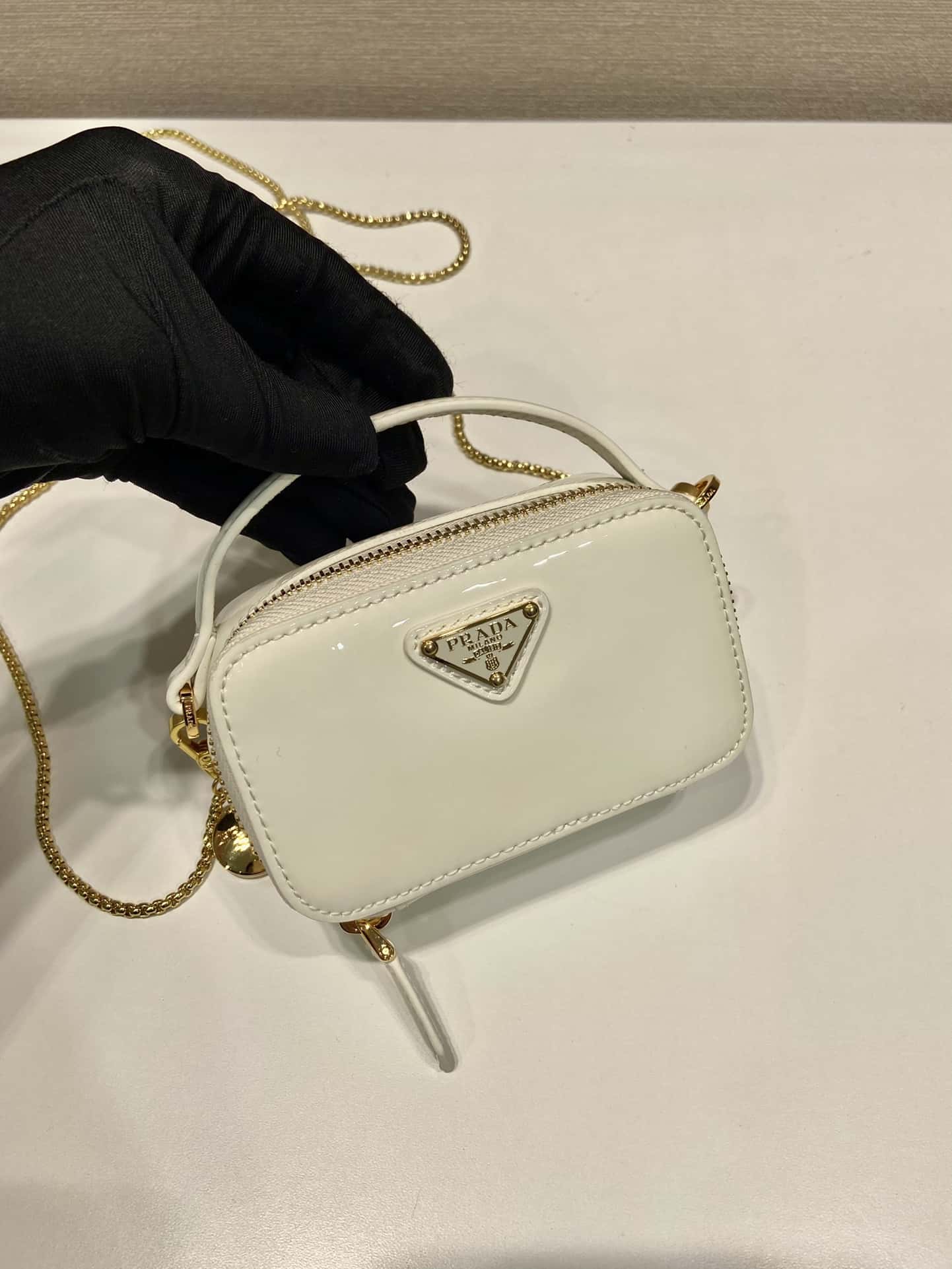 PRADA   mini straddle bag