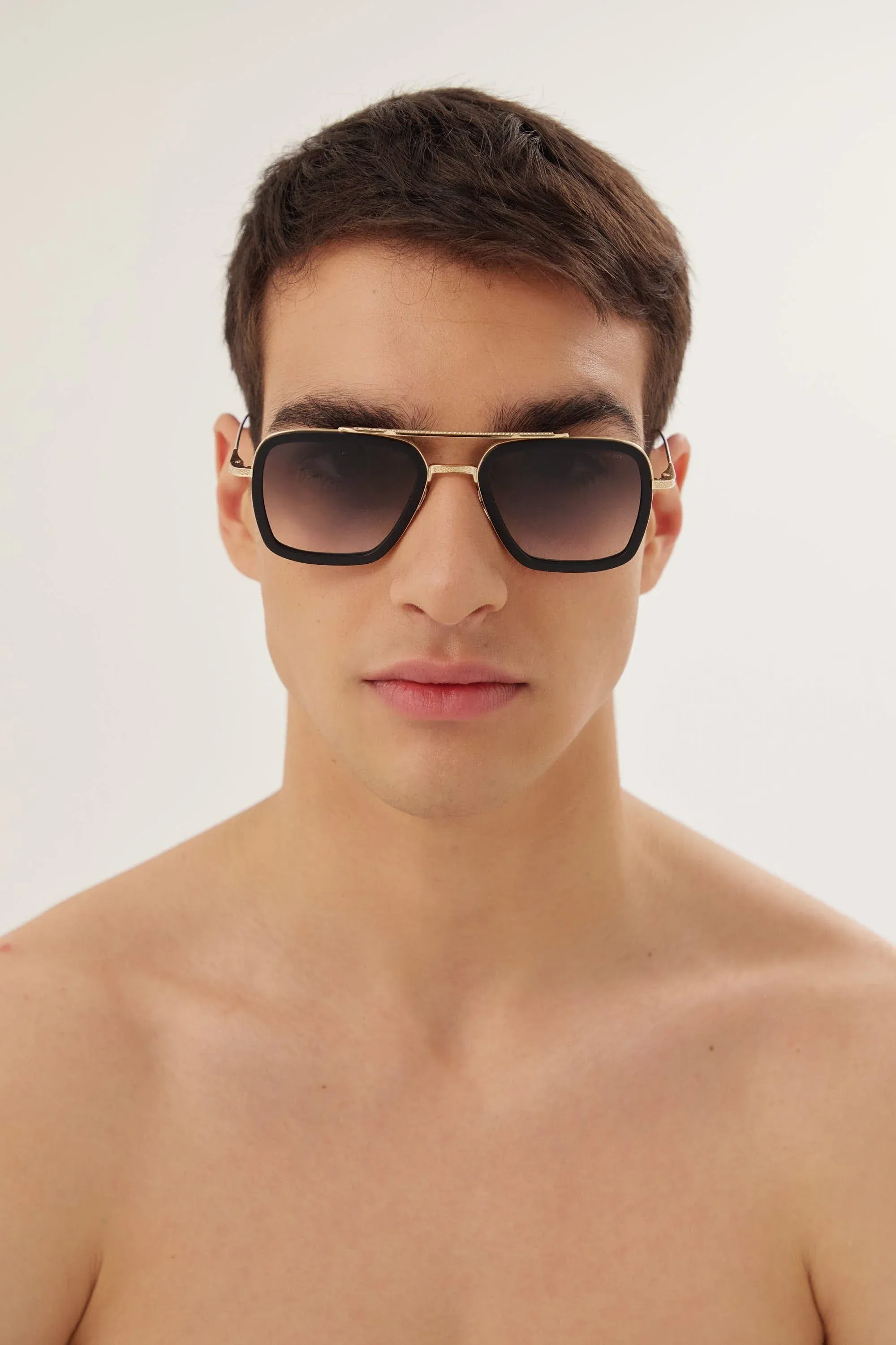 Dita FLIGHT 6 black and gold caravan sunglasses