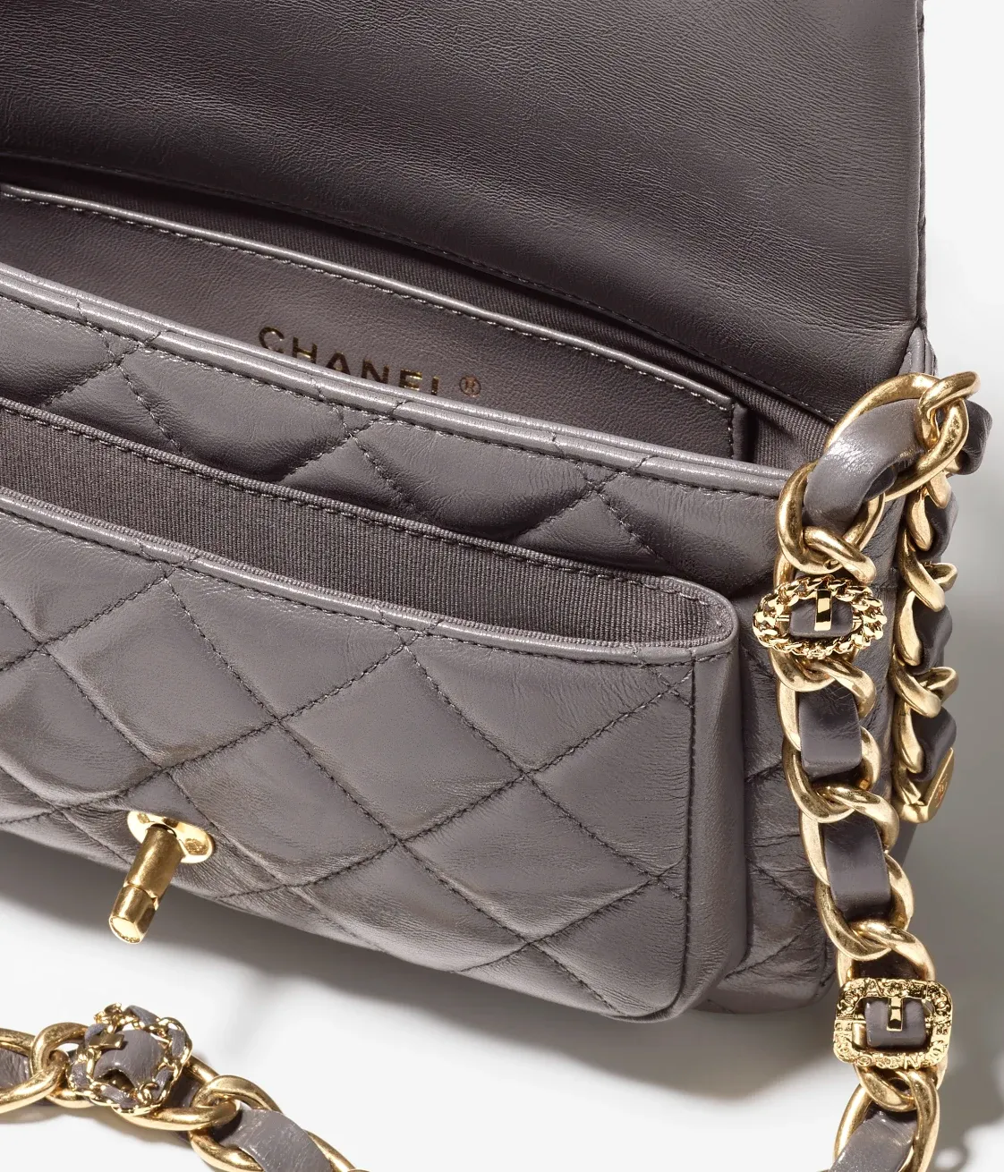 MINI FLAP BAG WITH TOP HANDLE